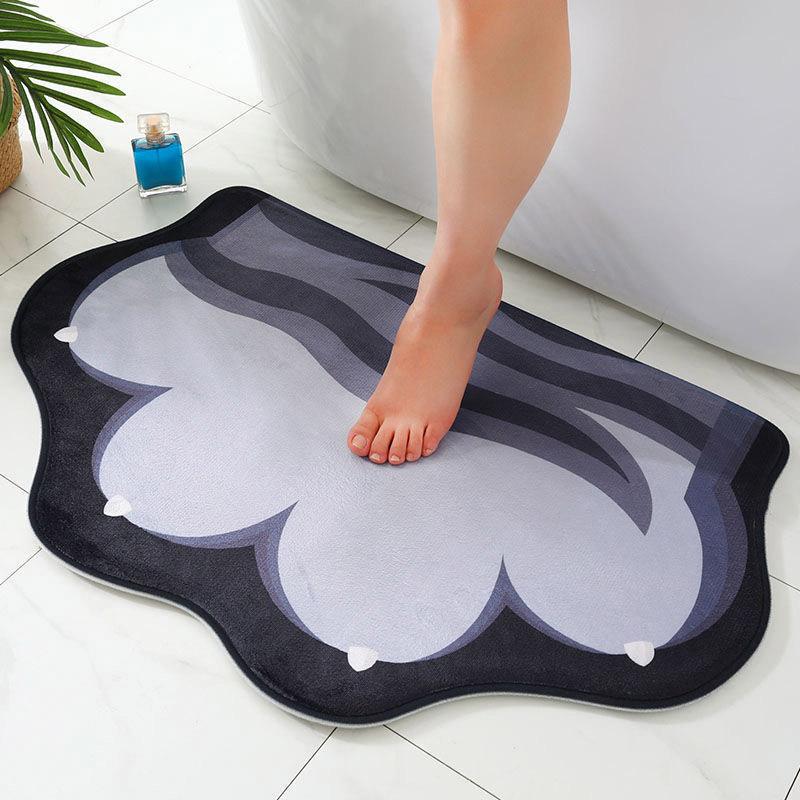 Absorbent Floor Mats Bathroom Non-slip Mats Household Cute Carpets Door Mats Toilet Door Mat Toilet Floor Mats