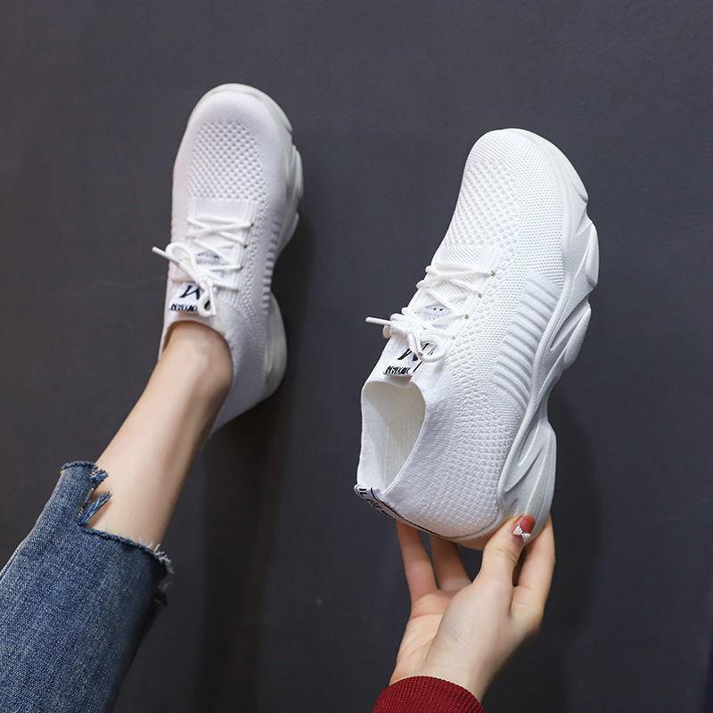 Spring Autumn Women Flat Platform Sneakers Women Breathable Mesh Sports Shoes Spring Ladies Sneakers