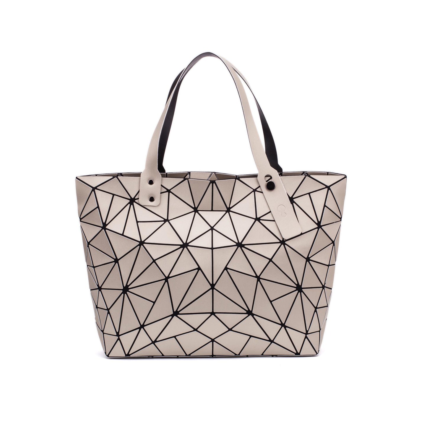 Women's Geometric Deformation Tote Bag Irregular Folding Shoulder Bag  Laser Luminous Bucket Bag
