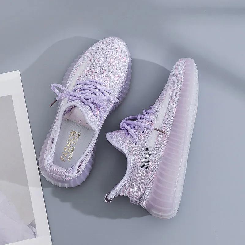 High Quality Women's Summer Sports Shoes Breathable Lightweight Mesh Shoes Students Wild Ins Running Shoes Girls Sneaker