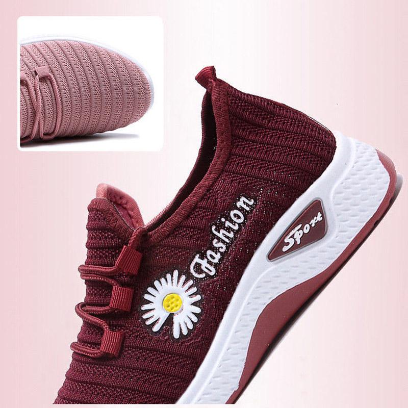 Women Autumn and Winter Plus Velvet Thick Cotton Shoes Non-slip Soft Bottom Cloth Shoes  Lightweight Sports Shoes