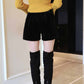 Loose Plus Size Women's Fat Mm Thin Gold Velvet Wide-leg Shorts Outer Boots Pants Women's Bead Rivet Shorts