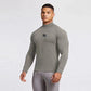 Long-sleeved Mid-high-neck Men's Long-sleeved Sportswear High-necked Tights Men's Bottoming Shirt Keeps Warm and Comfortable