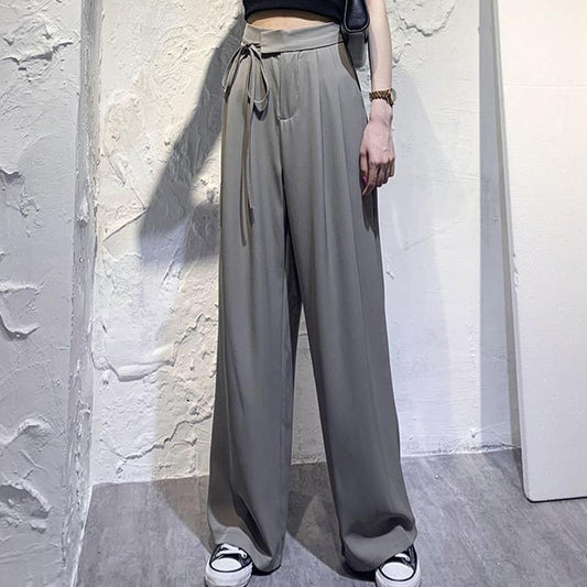 Flared Pants Women Loose Trousers Spring Autumn Casual Bottoms