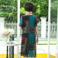 Mid-length XL-XXXXXL Women's Summer Dress Chiffon Veil  Round Neck Short Sleeve Daily Wear