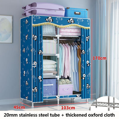 103cm Long 20mm Stainless Steel Storage Rack Cabinet Waterproof Clothes Rack Modern Coat Hanger