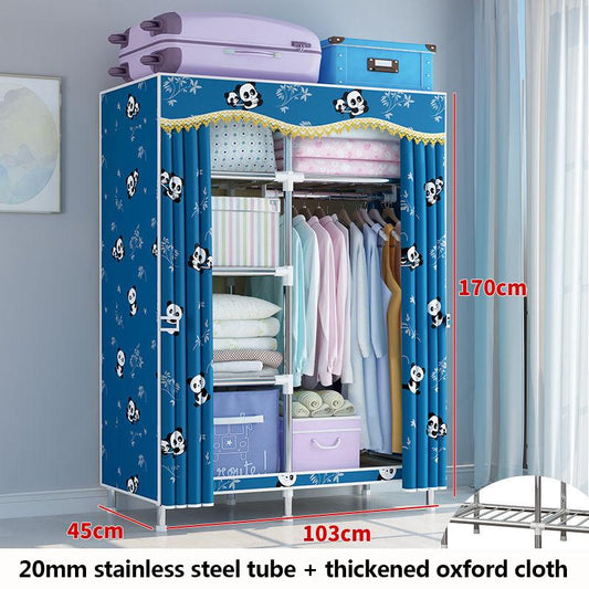 103cm Long 20mm Stainless Steel Storage Rack Cabinet Waterproof Clothes Rack Modern Coat Hanger