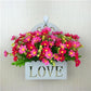 Artificial Flower Artificial Flower Suit Hanging Basket Hanging Basket Rose Plastic Flower Living Room Interior Decoration