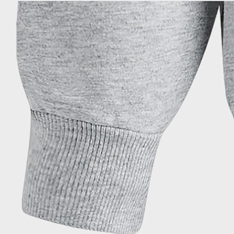 Pure Cotton Men's Sweater Loose Large Size Black and White Solid Color Korean Casual Long-sleeved Hoodless All-match Knitwear Sweatershirts