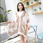 Chiffon Temperament Shawl Women Wear Sunscreen Beach Towel Summer Large Size Shawl Cloak-style Wrap All-match Lightweight Scarf