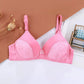 Ladies Underwear Thin Sexy Simple Comfortable Breathable Non-slip No Steel Ring Gather Embroidery Bra