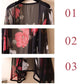 Women's Sun-Dress 1pcs Chiffon Cardigan Flowers Sun Protection Clothing Mid-length Plus Size Loose Outer Thin Coat Beach Air-conditioned Rooms