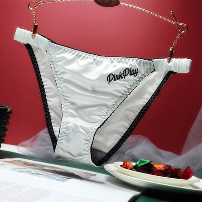 Elastic Ice Silk Female Underwear Low Waist Solid Color Seamless Sexy Panties Briefs Breathable