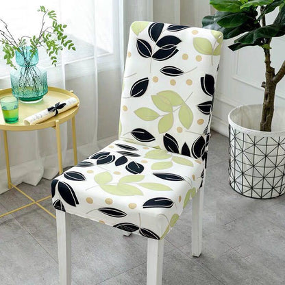 Elastic Stretch Slipcovers Chair Cover Kitchen Dining Room Slipcover Seat Cover Backrest Removable