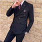 Double Breasted Suit Fit Handsome Groom Best Man Dress Host Suit Jacket Trousers Suit