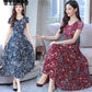 Dress Spring and Summer Large Size Waist Slimming Long Section Fashion Women's Printed Skirt