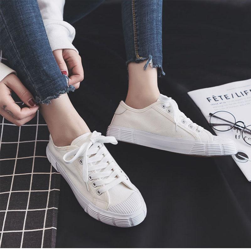 All-match Small White Shoes Women's Canvas Shoes Student Harajuku Cloth Shoes