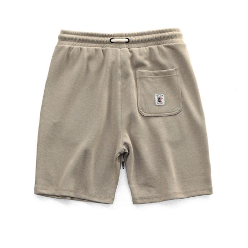 Knitted Shorts Men's Retro Cotton Do Old Lazy Elastic Waist Sports Loose Casual Five-point Pants Summer Men