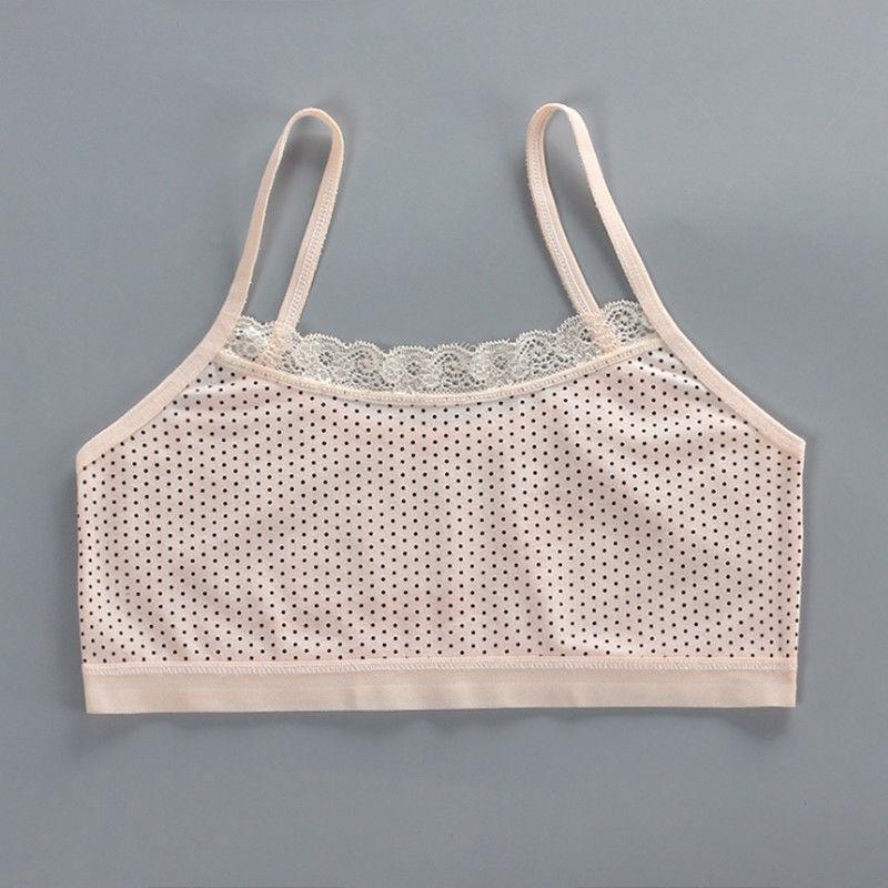 Teen Girls Underwear Soft Padded Cotton Bra Young Girls for Yoga Sports Running Breathable Bra 8-12Y