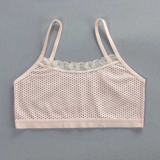 Teen Girls Underwear Soft Padded Cotton Bra Young Girls for Yoga Sports Running Breathable Bra 8-12Y