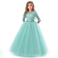 Princess Dress Western Style Flower Girl Puffy Yarn Children's Piano Costume Host, Girl Evening Dress Wedding Dress Little Girl