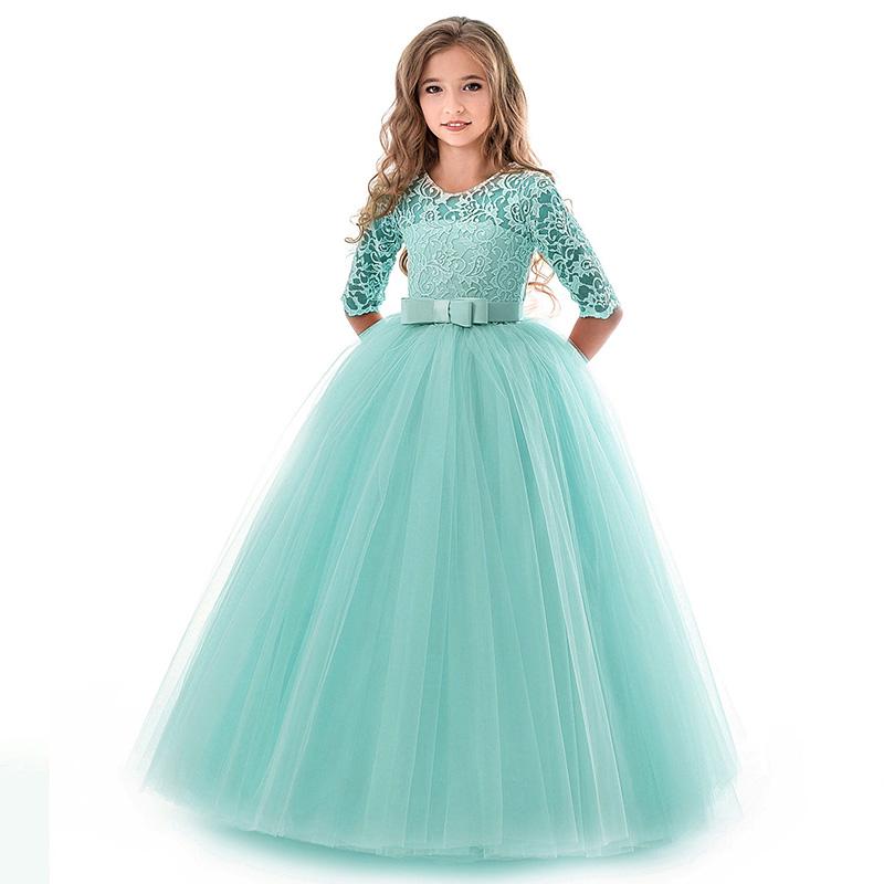 Princess Dress Western Style Flower Girl Puffy Yarn Children's Piano Costume Host, Girl Evening Dress Wedding Dress Little Girl