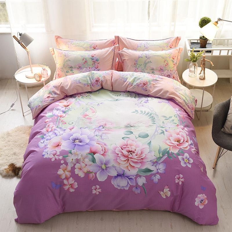 Fashion 4pcs 3D Dolphin Bedding Sets Queen King Size Bed Set Bedroom Comforter Duvet Cover
