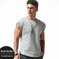 Sports Fitness Vest Men's Waistcoat Outer Wear Loose Running Trend Sleeveless T-shirt Cotton Wide Shoulder Vest