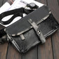 Retro Waist Bag Men Color Matching Mobile Phone Bag Outdoor Leisure Sports Riding Shoulder Bag
