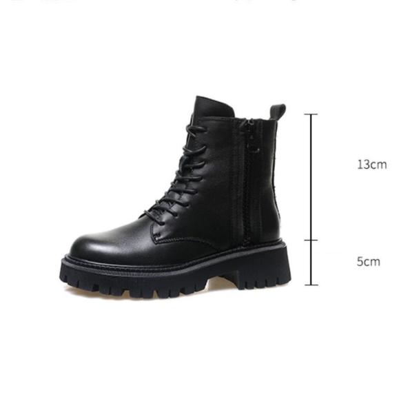 Winter Women's Warm Martin Boots Plus Velvet Short Snow Boots Female Plus Size Thick All-match Boots