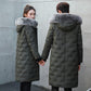 Down Jacket Men's Mid-length Winter Thick Hooded White Duck Down To Keep Warm Korean Style Loose Casual Fashion Big Fur Collar Down Jacket Trend