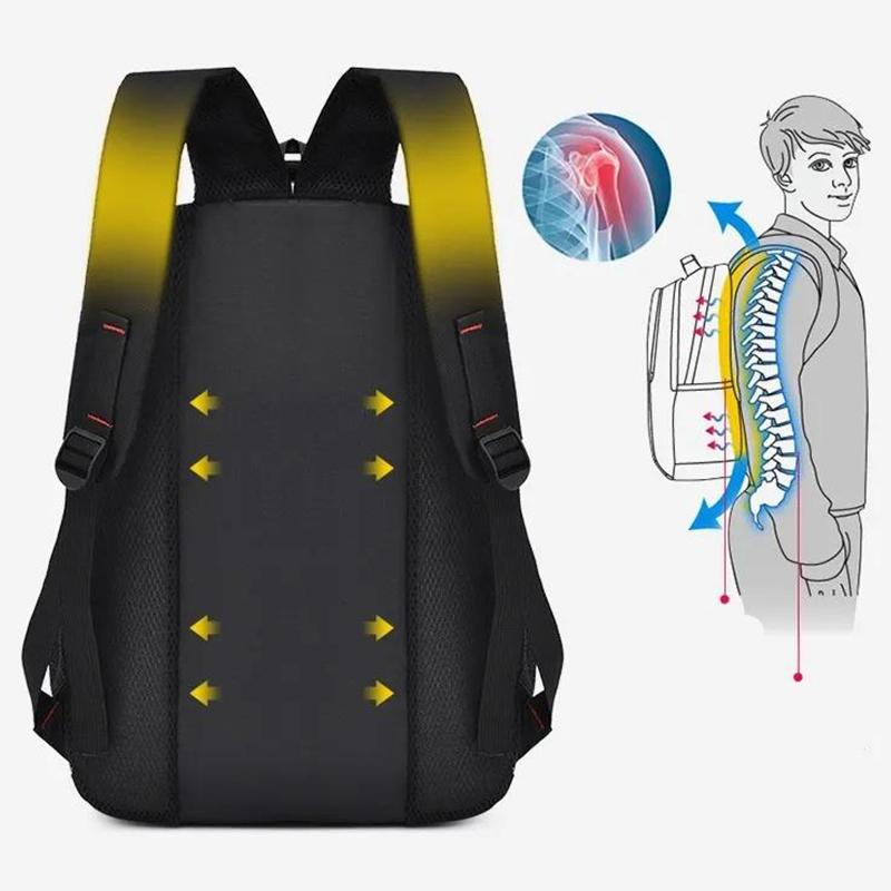 Backpack Computer Bag Junior and High School Students Large-capacity Backpack School Bag Male Korean Style Trendy Handsome Backpack