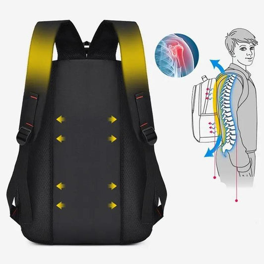 Backpack Computer Bag Junior and High School Students Large-capacity Backpack School Bag Male Korean Style Trendy Handsome Backpack