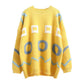 Autumn Winter  Women Fashion Sweater Casual Knitting Sweater Round Neck Pullovers Loose Casual Long Sleeve Sweater
