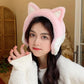 Women's Winter Cat Claw Ears Earmuffs Cute Cartoon Warm Earflaps Wide-brimmed Ear Protection Earwarmers No Shedding Cat Head Band Cover Ear Pad