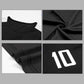 Summer Sport Shirt Retro T-shirt Breathable Casual Quick Dry Tees Half Sleeve High Elastic Fitness Football Top Men Clothing