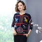 Autumn Winter Women 3d Printed Jumper O-Neck Knitted Pullover Casual Loose Wool Sweaters Outwear or Bottoming