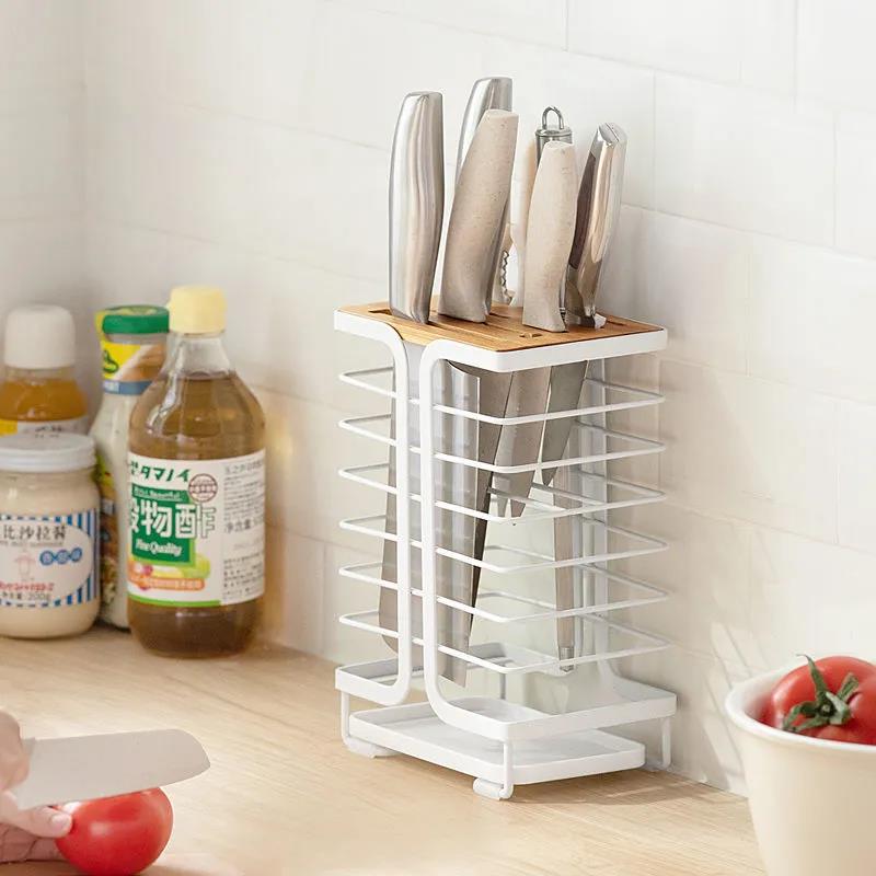 Kitchen Supplies Tool Storage Rack Multi-function Stainless Steel Simple Storage Rack