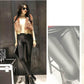 Faux Leather Leggings Wear Thin Women's Black Feet Trousers Are Thin, Tight-fitting Elastic Large-size Women's Gloss Pants