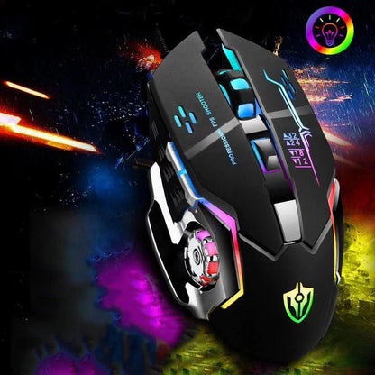 Wired USB Computer Mute Mouse Universal Mouse for Notebook Office Gaming Gaming Glowing Mouse