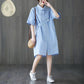 Women Mini Dress with Button Loose Solid Streetwear Gothic Short Sleeve Dresses Modis Women Party Outfits