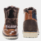 Retro Men's Winter Boots Keep Warm Men's Winter Shoes Are Handsome and Fashionable All-match