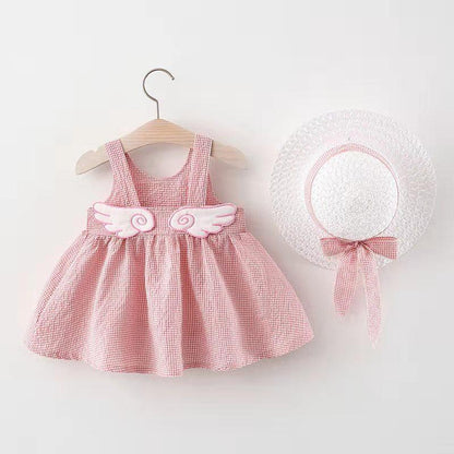 1-7Y Summer Princess Toddler Kid Child Girls Tutu Dress Party Wedding Birthday Dresses For Girl Wings Costumes