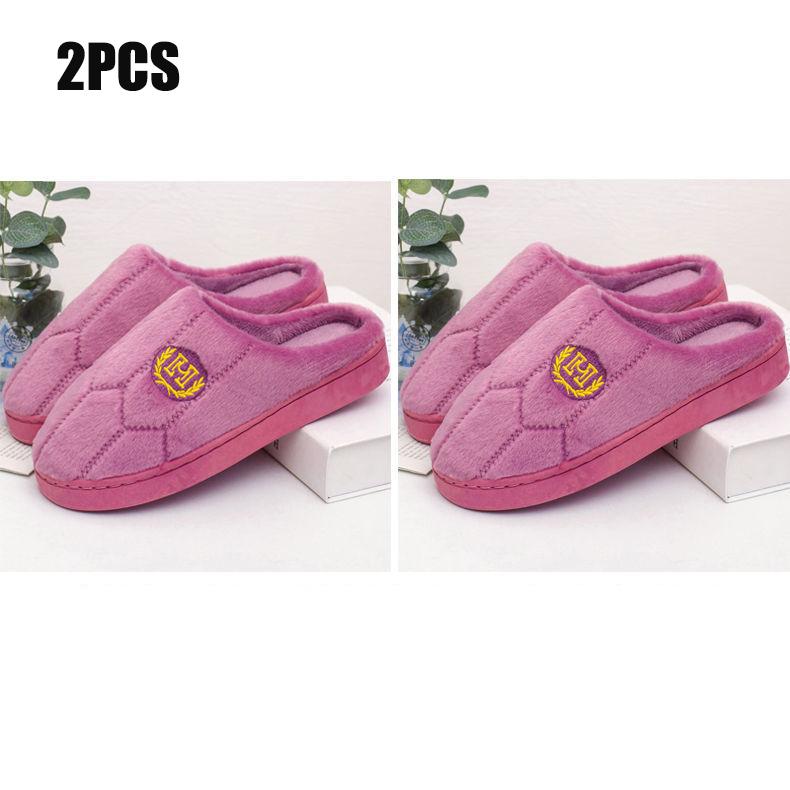 Women's Indoor Cotton Slippers Thick-soled Non-slip Home Household Couple Slippers Men's Warm Thick Plush Slippers
