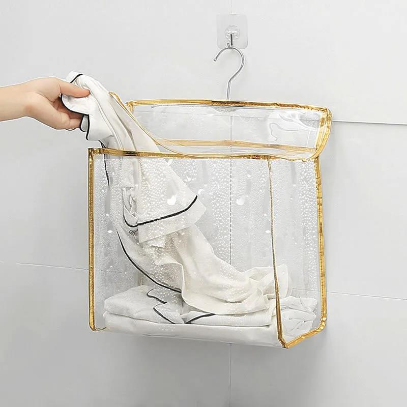Bathroom Clothes Bag Bathing Clothes Waterproof Hanging Bag Bedroom Dormitory Storage Bag Wall Hanging Organize Bag On The Wall Towel Bag