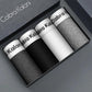 4 Pieces Men's Underwear Modal Boxer Solid Color Ice Silk Sports Comfortable Boxer Briefs Gift Box Packaging Mid Waist Underpants Breathable Panties