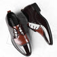 Oxford Business Men Shoes Patent Leather Lace Up Shoes Business Dress Soft Sole Breathable Spring Wedding  Shoes
