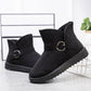 Winter Short Boots Women's Plus Velvet Thickened Flat Chelsea Snow Boots Warm Outer Wear Cloth Cotton Shoes
