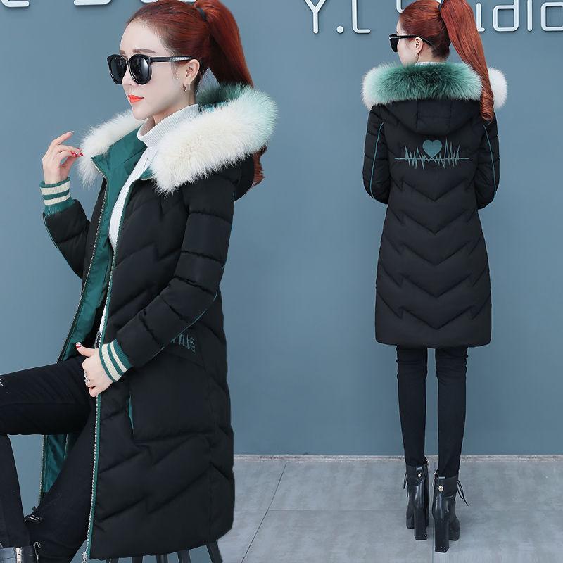 Winter Trend Mid-length Down Jacket Female Korean Version Thickened Real Fox Fur Collar Slim White Duck Down Jacket