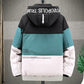 Thick Warm Men's Down Jacket Hooded Parka Winter Jacket Casual Patchwork Down Jacket Fashion Down Jacket